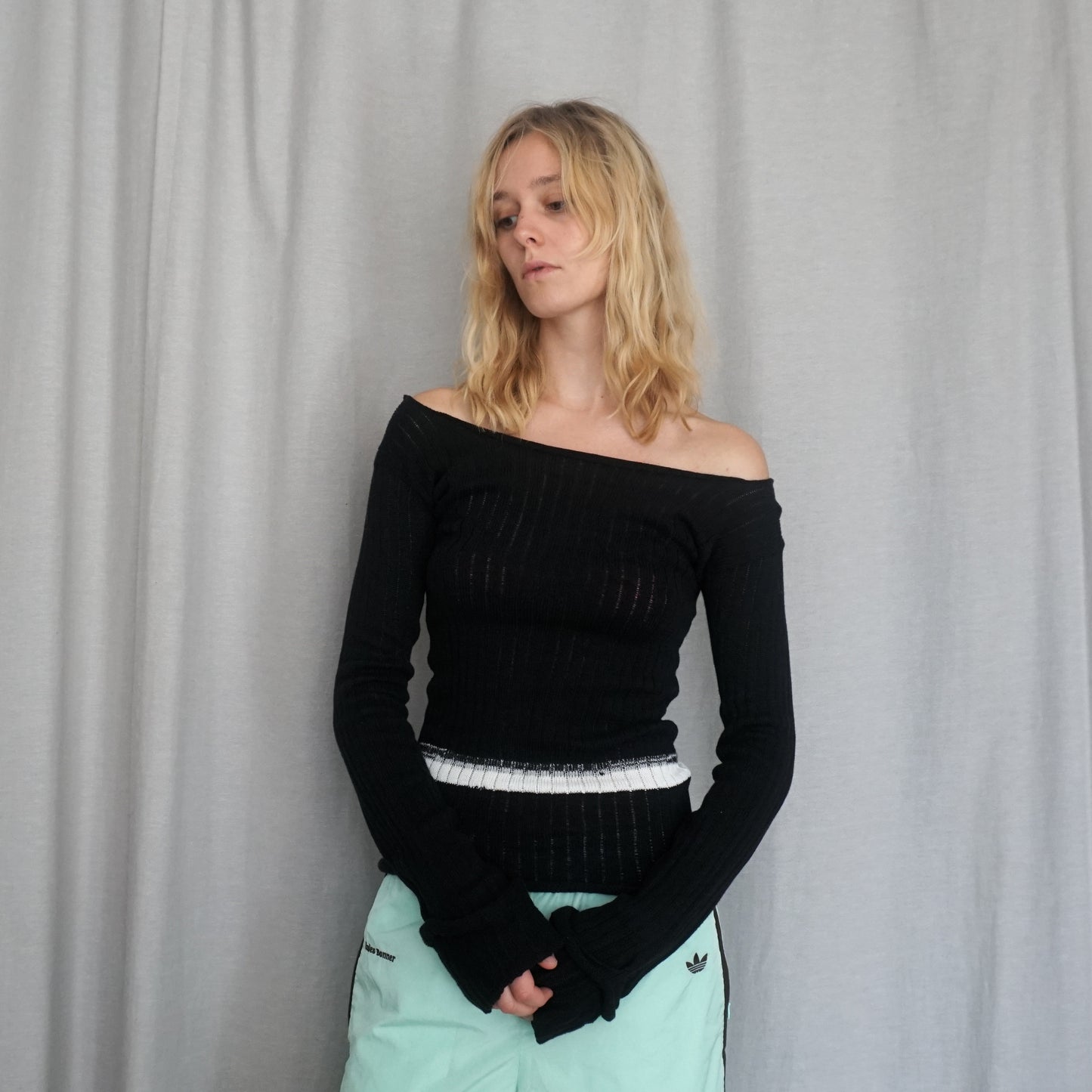 Off-shoulder blouse