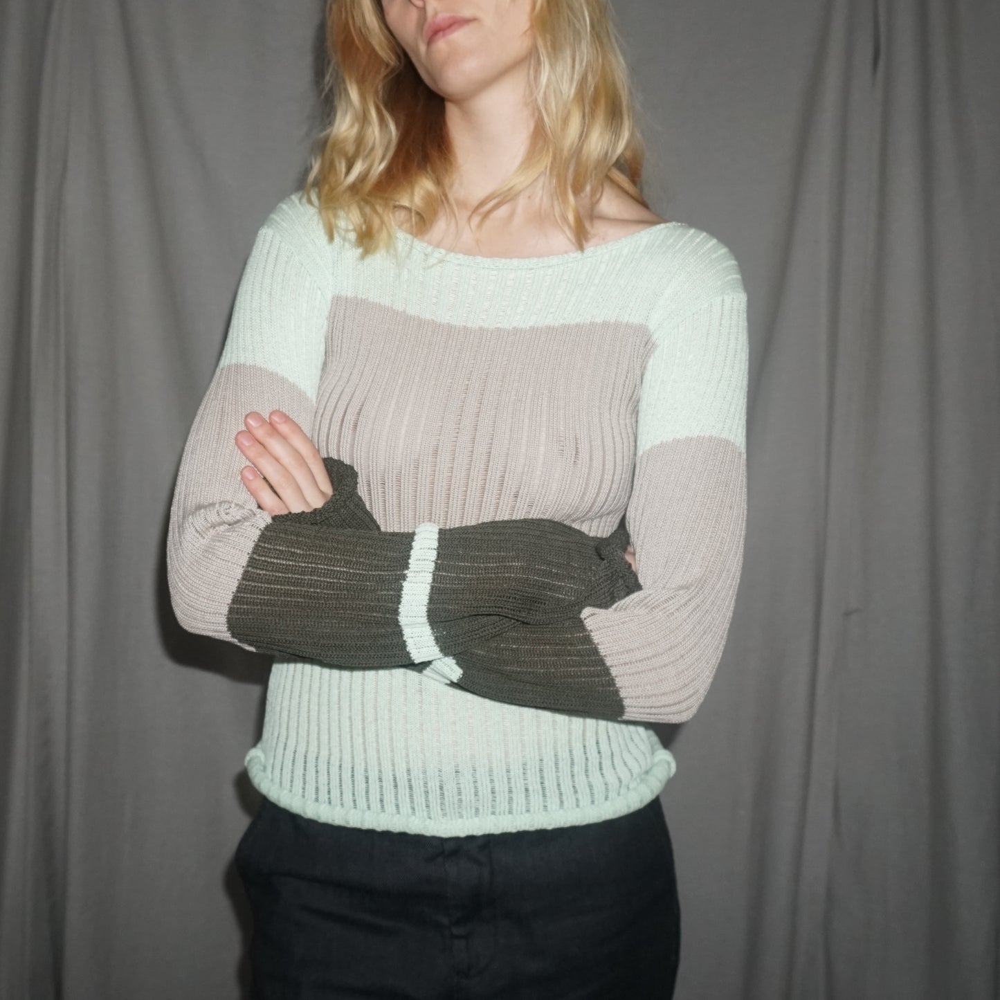 All of the yarn blouse