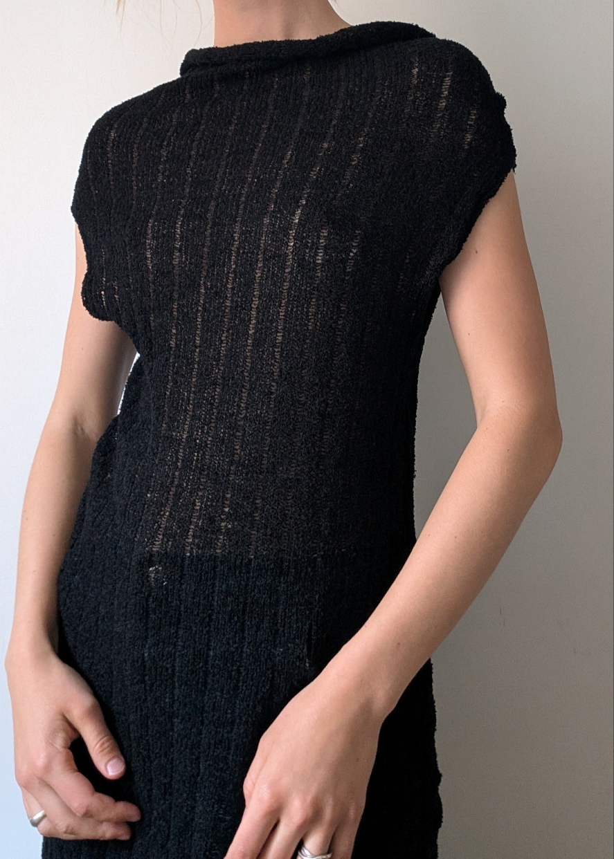 Bouclé rib dress