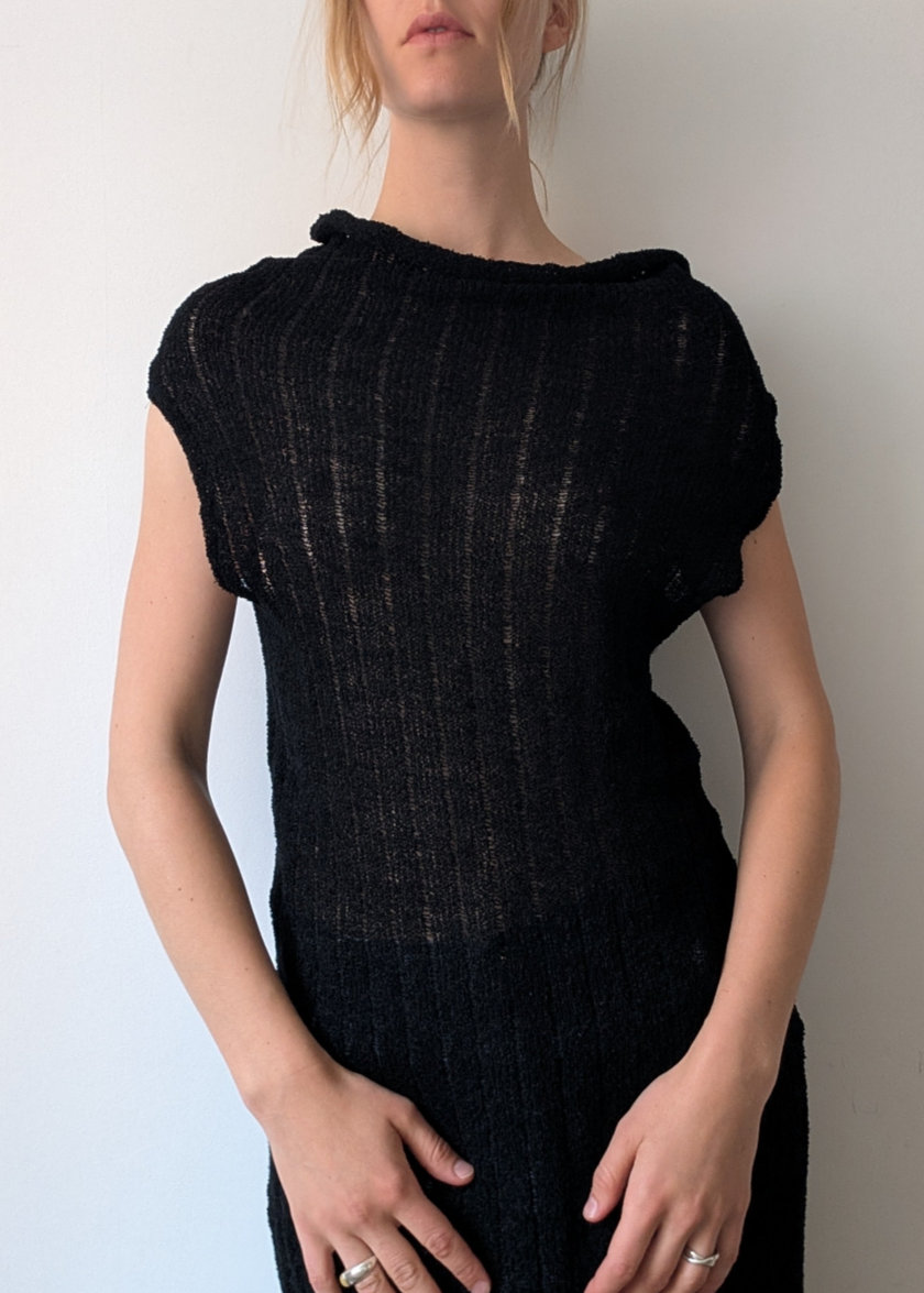 Bouclé rib dress