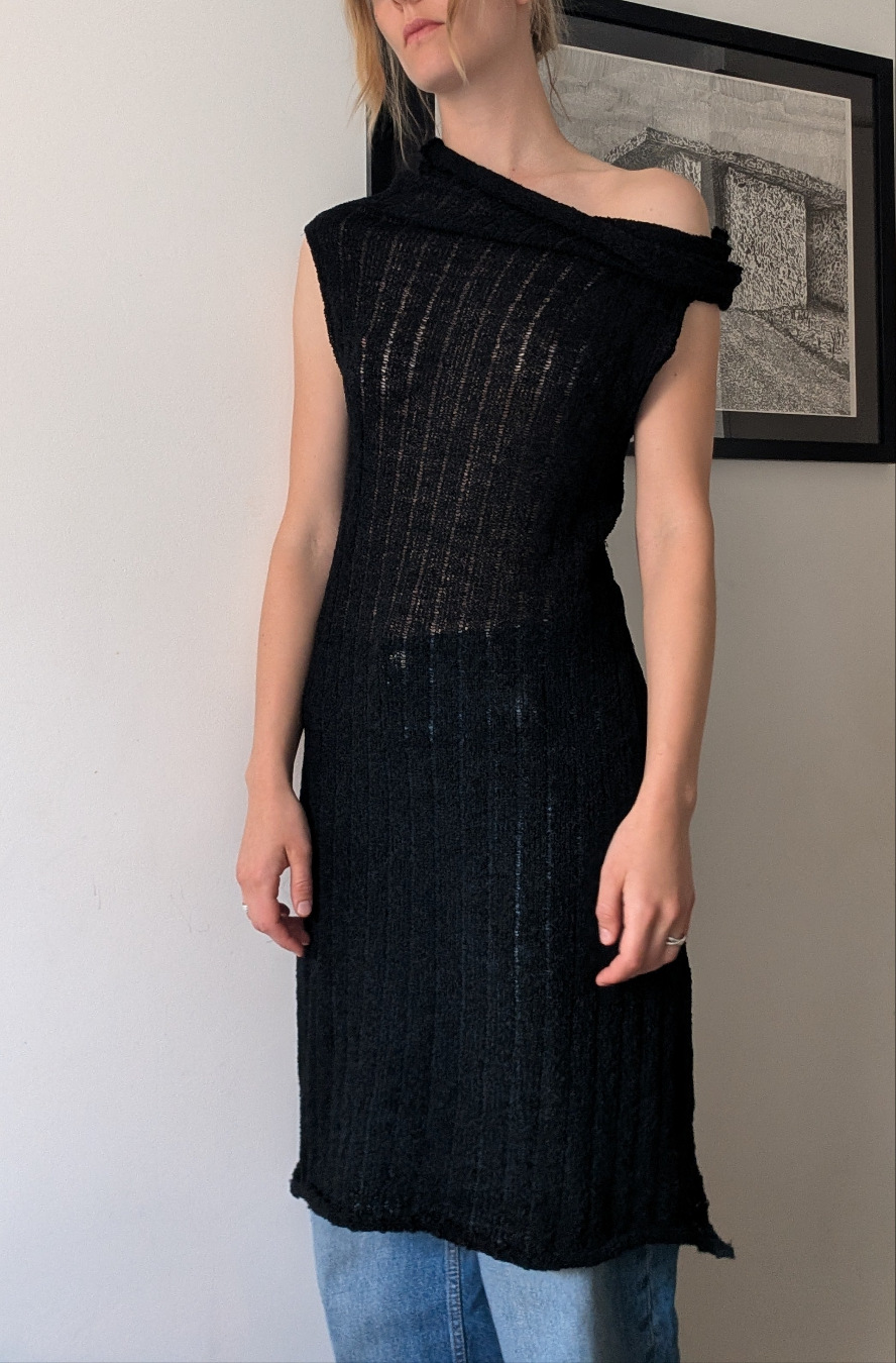Bouclé rib dress