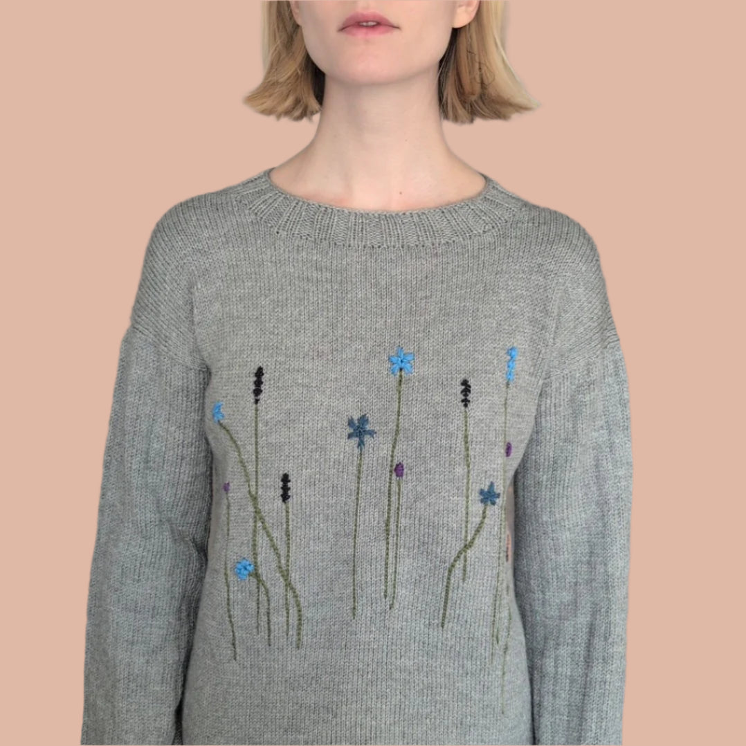 Embroidered sweater