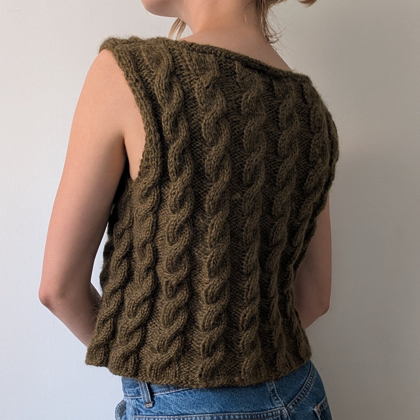 Handknitted vest