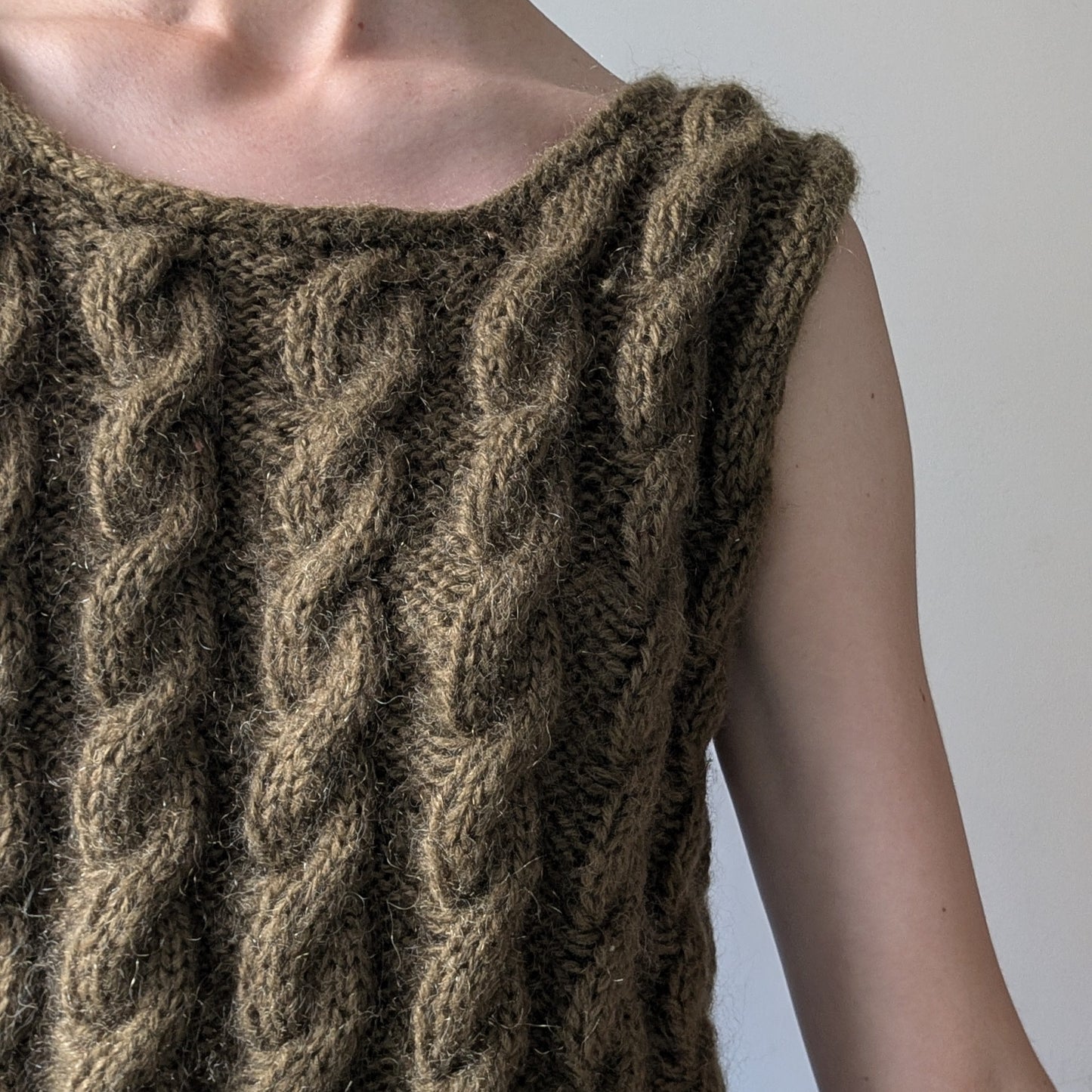 Handknitted vest