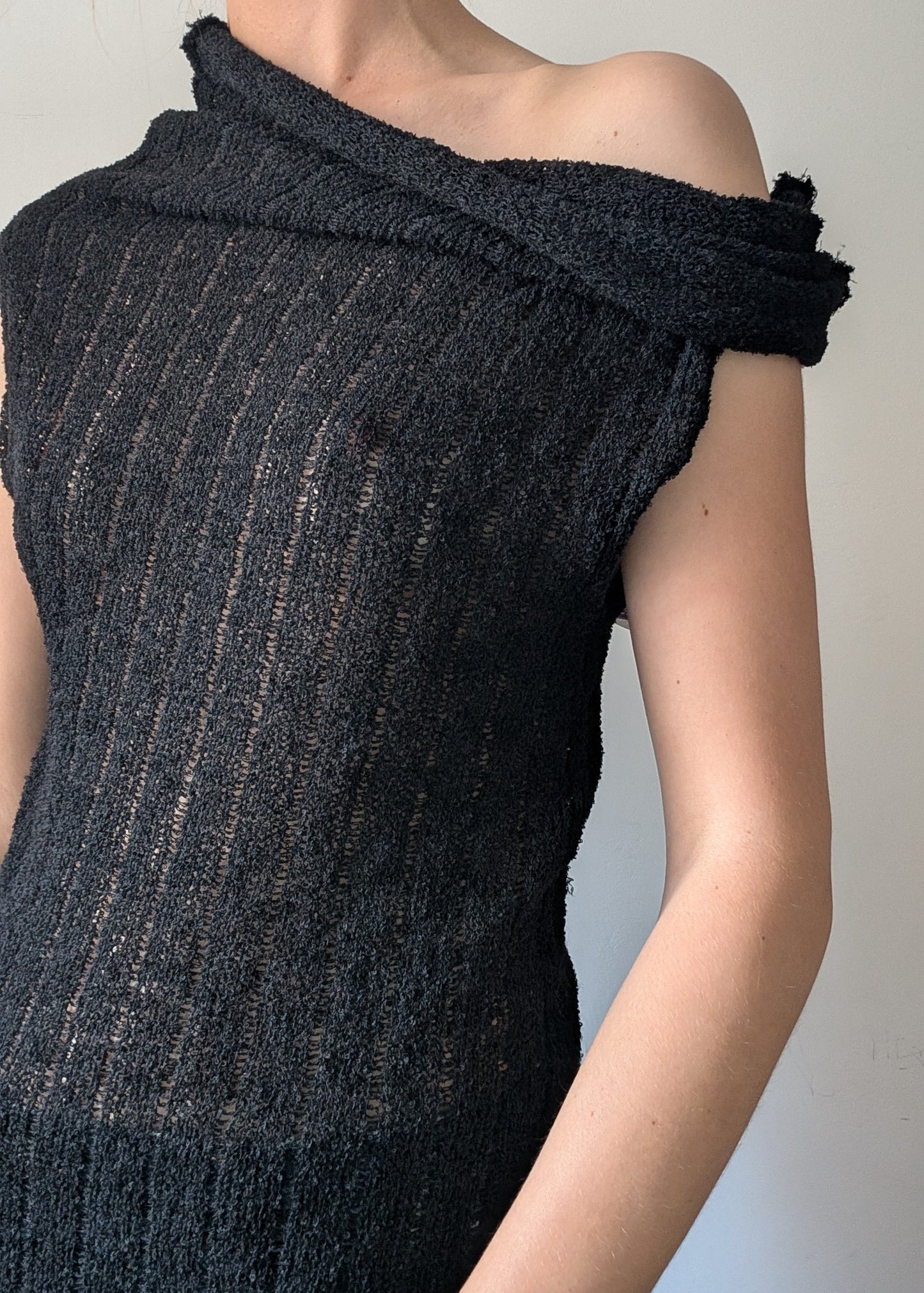Bouclé rib dress