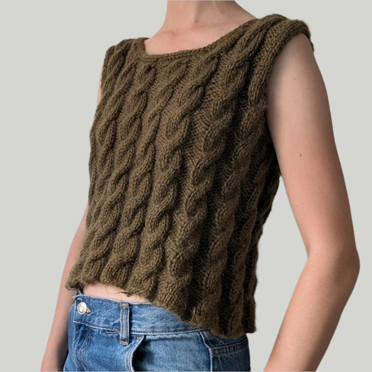 Handknitted vest